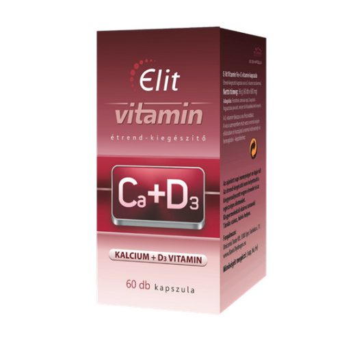 Vita Crystal E-lit vitamin - Ca+D3-vitamin 60db kapsz.