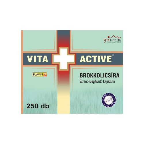 Vita Crystal Vita+Active Brokkolicsíra kapszula 250db