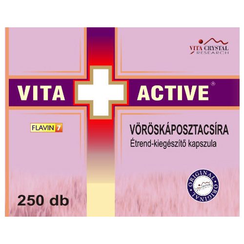 Vita Crystal Vita+Active Vöröskáposztacsíra kapszula 250db