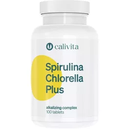 Calivita spirulina chlorella plus tabletta komplex lúgosító készítmény 100db - bio és vegán étrendkiegészítők