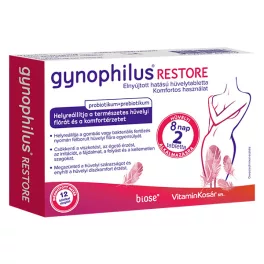 Gynophilus restore elnyújtott hatású hüvelytabletta 2 db - bio és natúr kozmetikumok