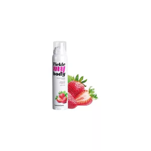 Tickle my body - masszázs hab - eper (150ml)