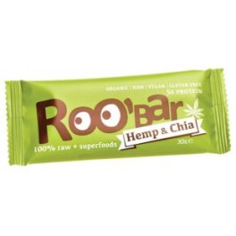 Roobar 100% raw bio gyümölcsszelet kender protein 30 g - bio és új hullámos étkezés