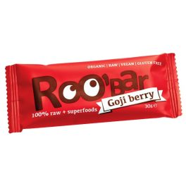 Roobar 100% raw bio gyümölcsszelet goji bogyóval 30 g - bio és új hullámos étkezés