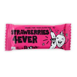 Roobar strawberry 4ever epres nyers szelet 30 g - bio és új hullámos étkezés