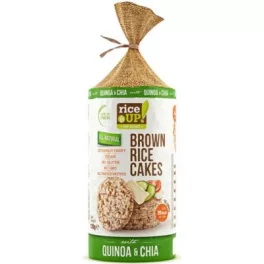 Rice Up barna rizses puffasztott szelet chia mag quinoa 120 g - bio és új hullámos étkezés