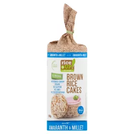 Rice Up barna rizses puffasztott szelet köles amaránt 120 g - bio és új hullámos étkezés