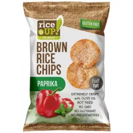 Rice Up barna rizs chips paprikás 60 g - bio és új hullámos étkezés