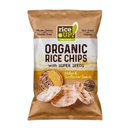 Rice Up bio köles & napraforgó chips 25 g - bio és új hullámos étkezés