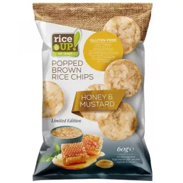 Rice Up chips mézes-mustáros ízű 60 g - bio és új hullámos étkezés