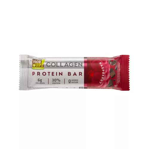 Rice Up fehérjeszelet kollagénnel málna ízű 50 g