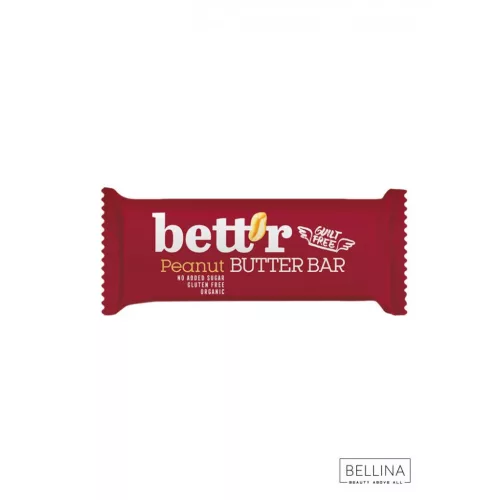 Bett'r földimogyoróvajas szelet bio 30g