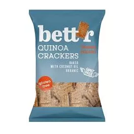 Bettr bio vegán gluténmentes quinoa kréker füstölt paprika 100 g - bio és új hullámos étkezés