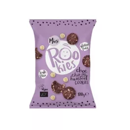 Rookies csoki darabok&mogyoró mini keksz bio 100g