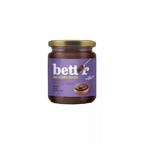 Bett'r bio kakaós törökmogyorókrém cukorment. 250g