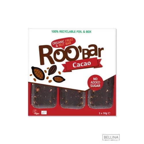 Roobar bio nyers kakaós csomag 3x30g