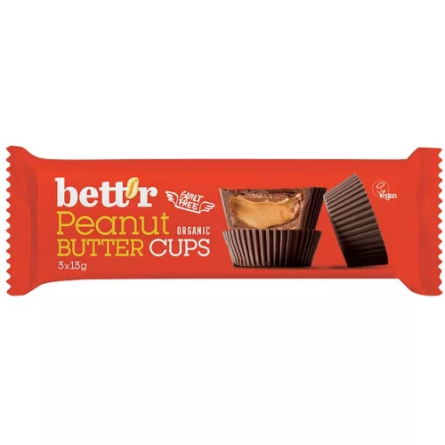 Bett'r földimogyorós praliné bio 39 g