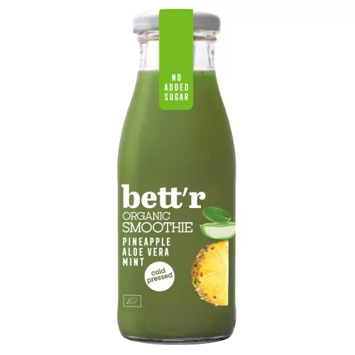 Bett'r bio smoothie ananász-aloe-menta 250 ml