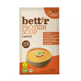 Bett'r bio protein soup-vöröslencseleves por 30 g