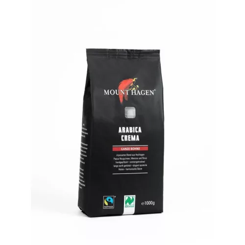 Mount Hagen bio pörkölt kávé szemes 1000 g - bio és új hullámos étkezés