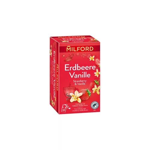 Milford eper-vanília ízű gyümölcstea 20x2g 40 g