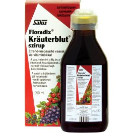 Salus floradix krauterblut szirup 250 ml - bio és vegán étrendkiegészítők