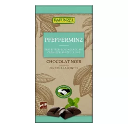 Rapunzel bio félédes csokoládé mentolos krémmel vegán 100 g - bio és új hullámos étkezés