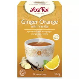Yogi bio tea narancsos gyömbér vaníliával 17x1,8g 31 g - bio és vegán étrendkiegészítők