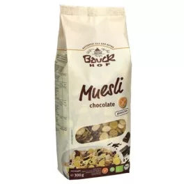 Bauck Hof bio gluténmentes müzli étcsokis 300 g - bio és új hullámos étkezés