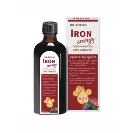 Dr.Theiss iron energy folyékony étrend-kiegészítő vassal és vitaminokkal, édesítőszerrel 250 ml - bio és vegán étrendkiegészítők