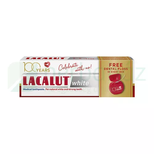 Lacalut fogkrém white fogselyemmel 75 ml
