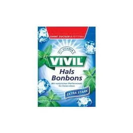 Vivil extra erős borsmentás cukorka 60 g - bio és új hullámos étkezés
