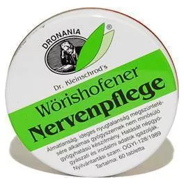 W.nervenpflege tabletta 120 db - bio és vegán étrendkiegészítők