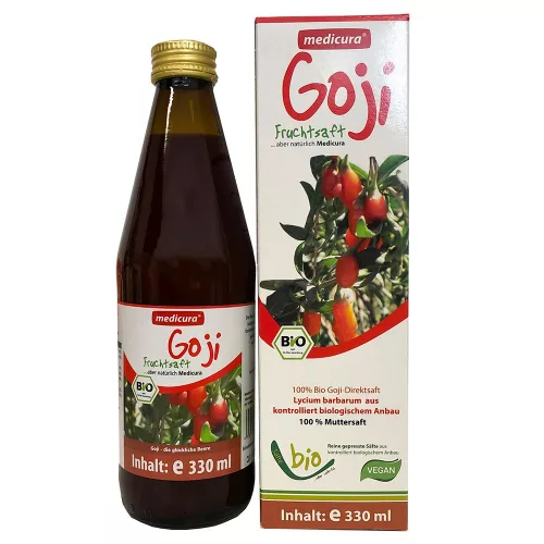 Medicura bio gyümölcslé 100% goji 330 ml - bio és új hullámos étkezés