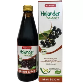 Medicura bio gyümölcslé 100% bodza 330 ml - bio és új hullámos étkezés