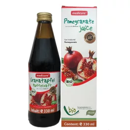 Medicura bio gyümölcslé 100% gránátalma 330 ml - bio és új hullámos étkezés