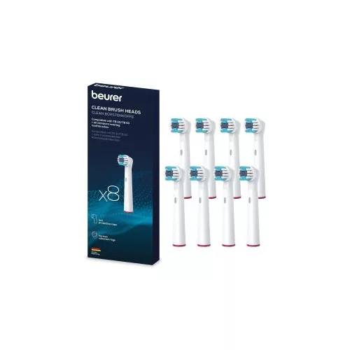 Beurer tartalék kefék 8 db clean Fogkefe