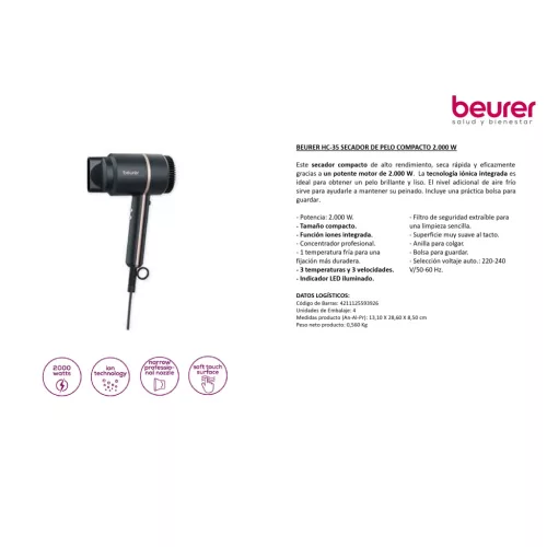 Beurer HC 35 Hajszárító