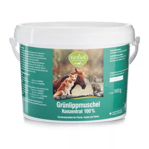 Tierlieb /Sanct Bernhard/ Zöldkagyló koncentrátum lovaknak, kutyáknak, macskáknak 900 g #963