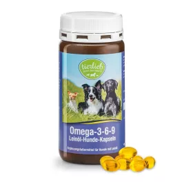 Tierlieb omega 3-6-9 lenmagolaj kapszula kutyáknak 180db - bio és új hullámos étkezés