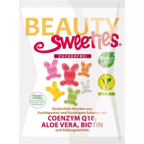Beauty Sweeties cukormentes vegán gumicukor nyuszik 125 g - bio és új hullámos étkezés