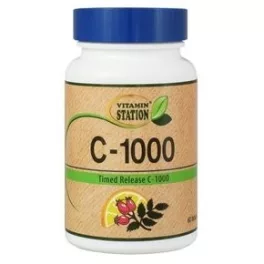 Vitamin Station c-vitamin csipkebogyóval 60 db - bio és vegán étrendkiegészítők