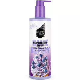   Organic Shop “áfonyás csavart fagyi” selymes tusfürdő gél 400 ml