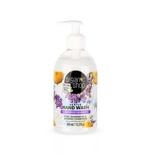 Organic Shop “lavender serenity” gyendég folyékony szappan levendulaolajjal és bio kamillával 400 ml