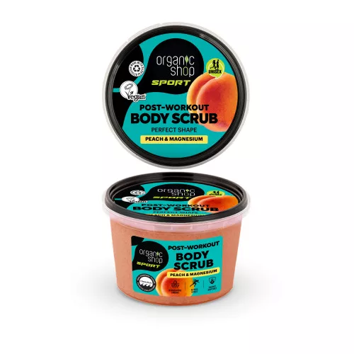 Organic Shop edzés utáni testradír őszibarackkal és magnéziummal 250 ml