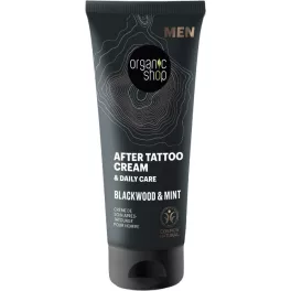 Organic shop men tetoválás utáni és mindennapos krém tölgyfakéreg-kivonattal és mentával 75ml - bio és natúr kozmetikumok
