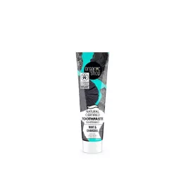 Organic Shop bio minősített fehérítő fogkrém mentával és szénnel 100 g - bio és natúr kozmetikumok