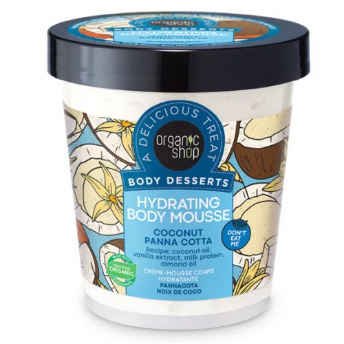 Organic shop hidratáló testápoló mousse 450ml - bio és natúr kozmetikumok