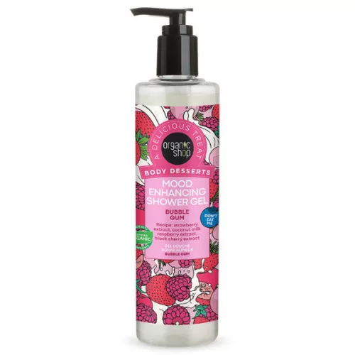 Organic Shop bio tusfürdő gél hangulatjavító rágógumi illatú 280 ml