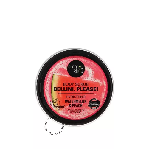 Organic Shop bio cukros testradír görögdinnyével és barackkal 250 ml